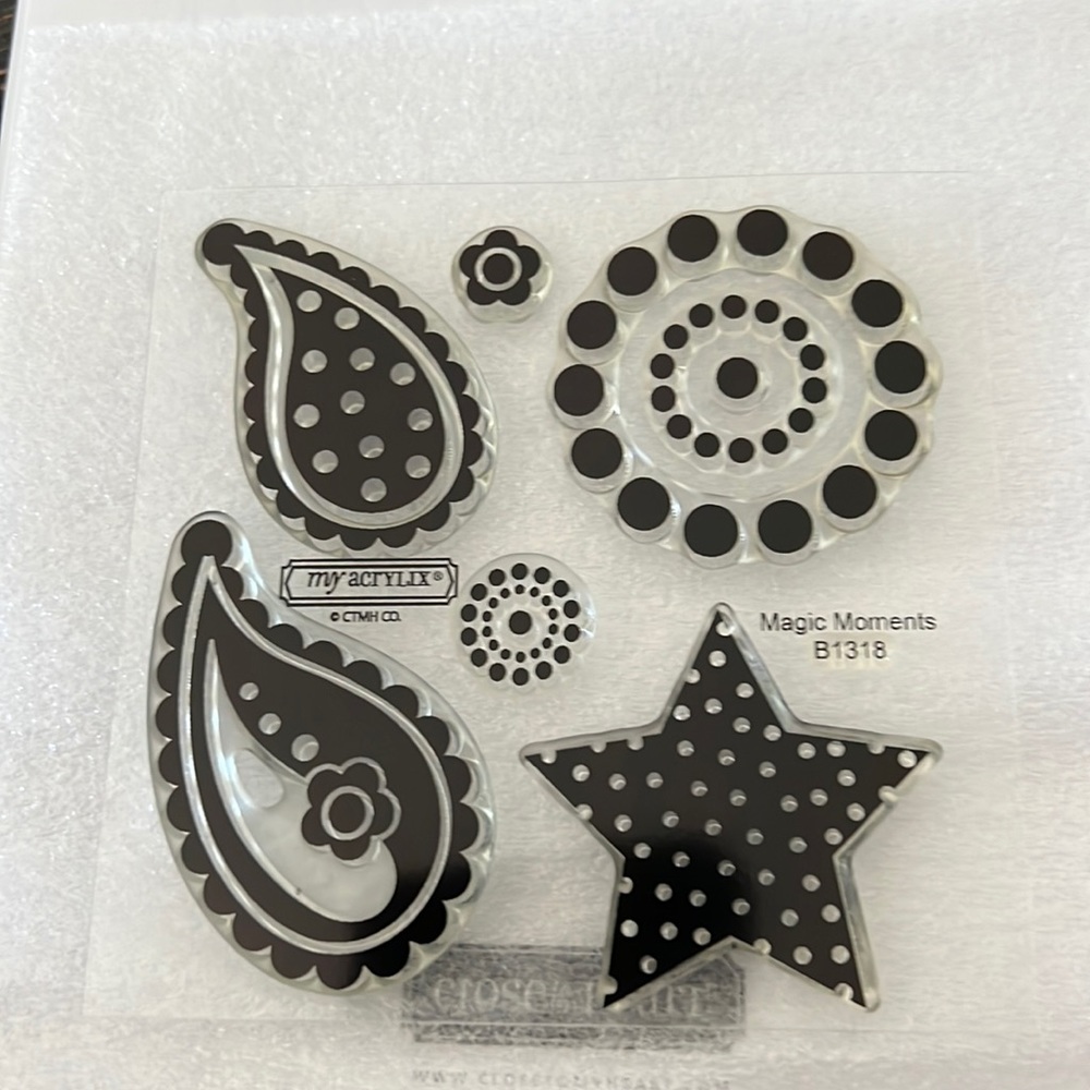 New! Close to my heart my acrylix stamp set-Magic Moments